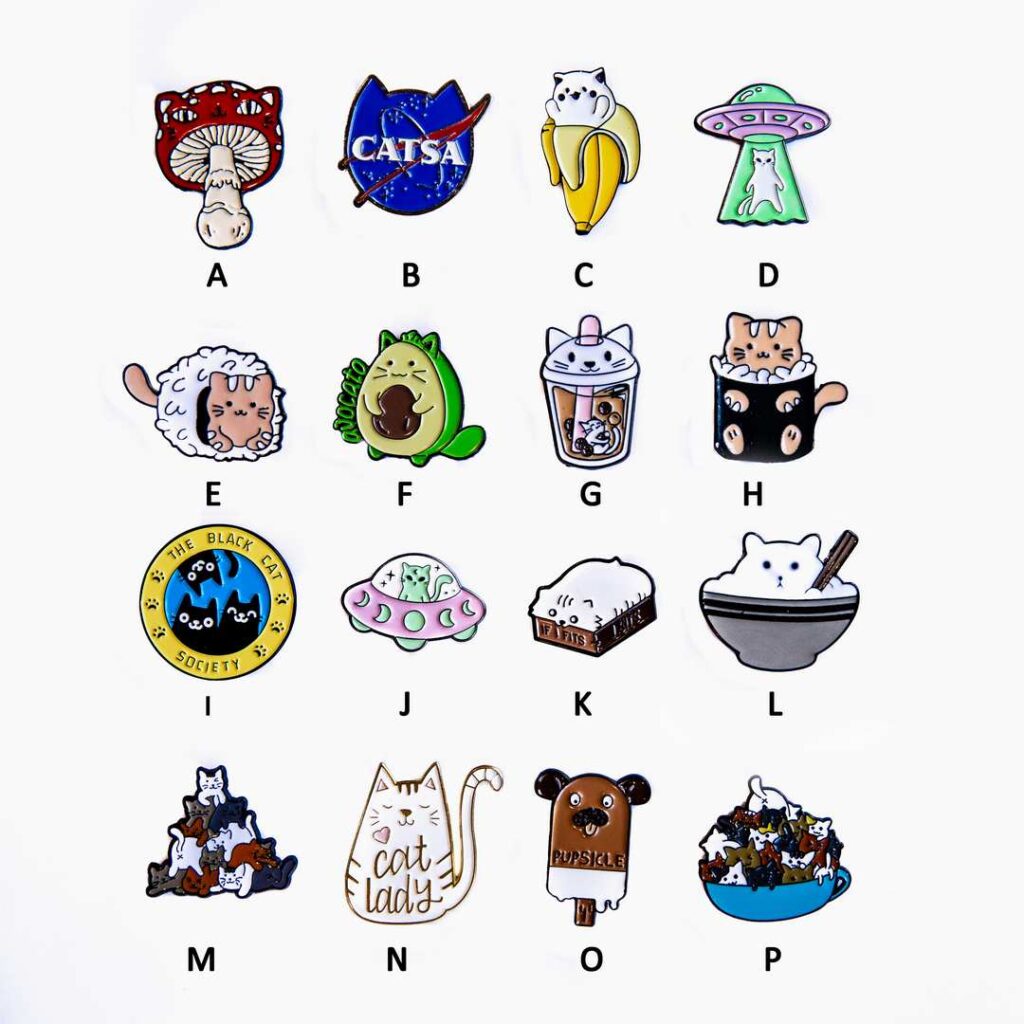Cat Enamel Pins - Meowy Janes