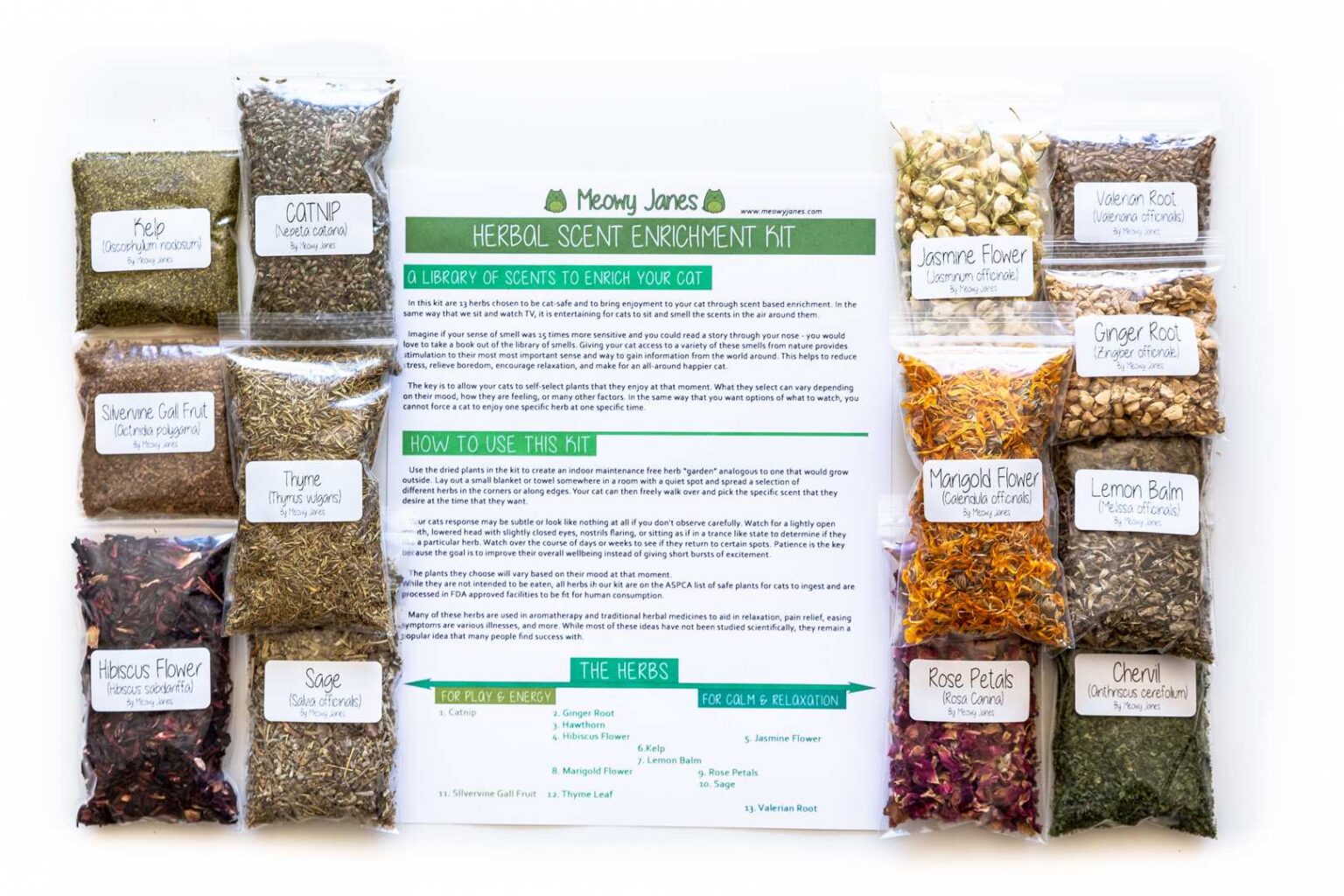 Herbal Scent Enrichment Kit Meowy Janes