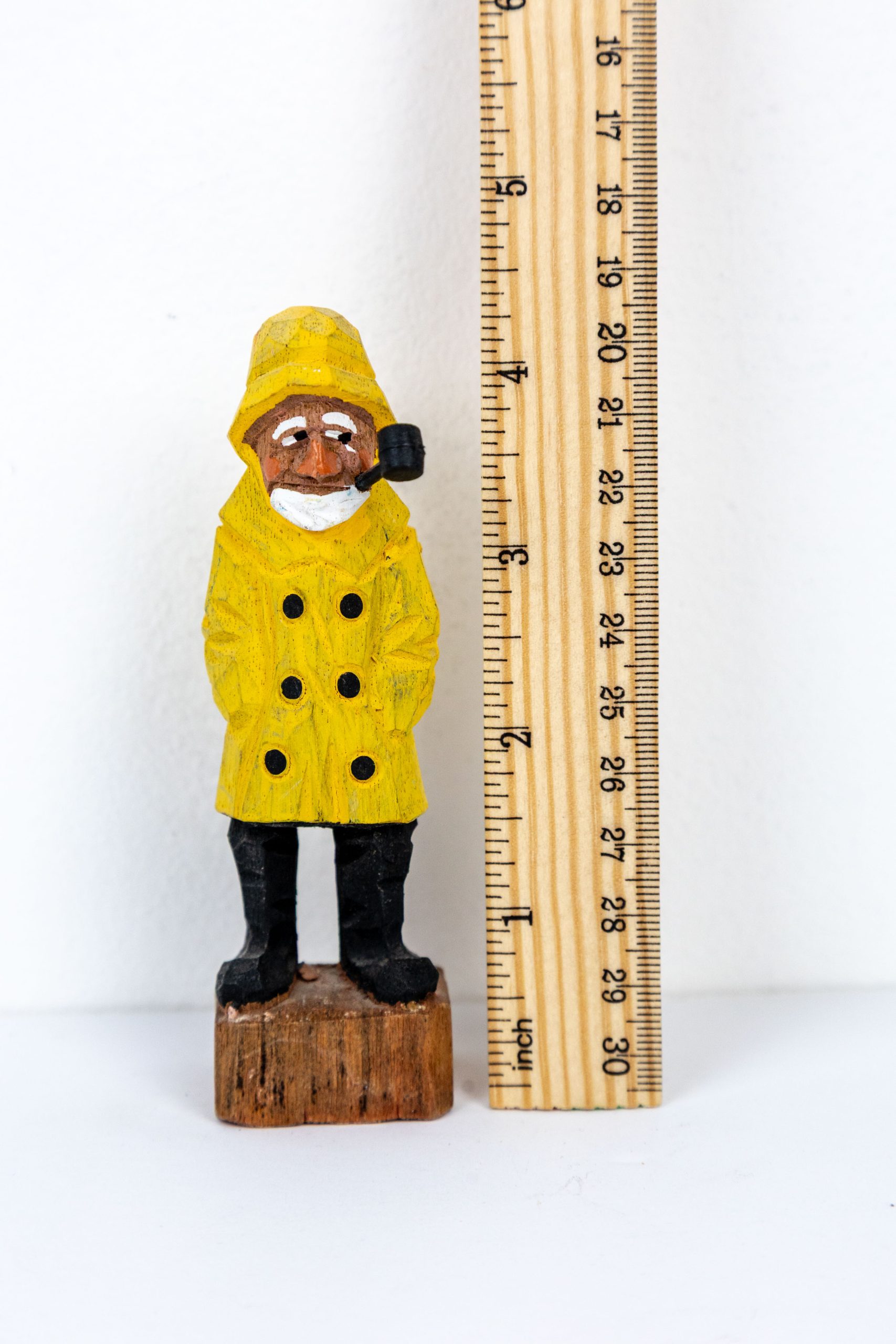 Adopt the Yellow Slicker Fisherman with Pipe – Meowy's Garage