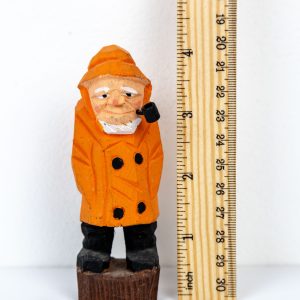 Orange Slicker Fisherman with Pipe – Meowy’s Garage